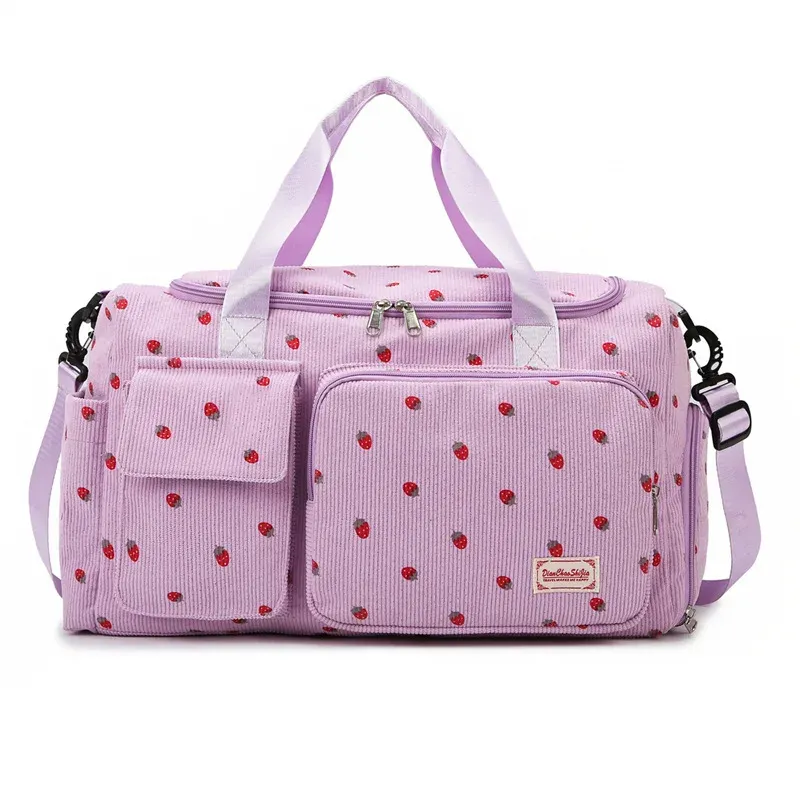 Sac de voyage fourre-tout grande capacité avec compartiment à chaussures, sac de sport pour femme à bandoulière 10