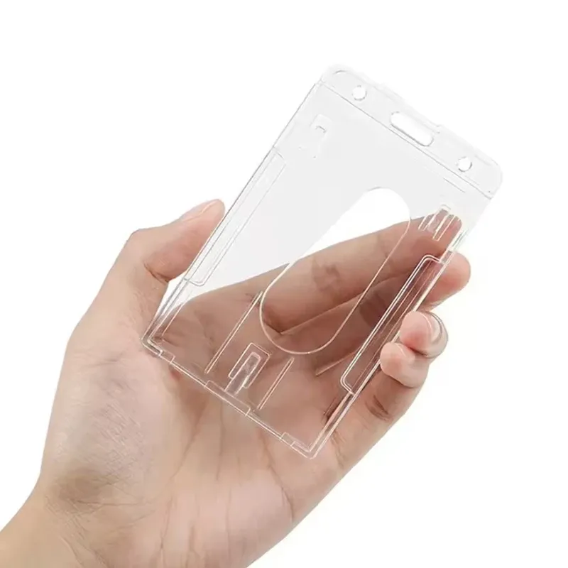 Porte-badge rétractable à clip pour cartes de crédit, avec housse pour carte d'identité, lot de 1 à 5 pièces 5
