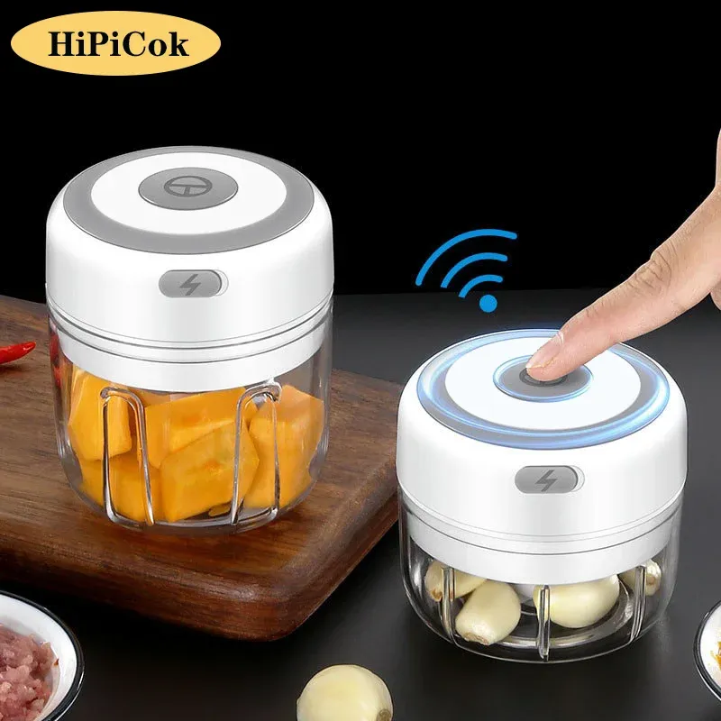 Hachoir électrique HiPiCok, mini broyeur d'ail et hachoir à légumes USB