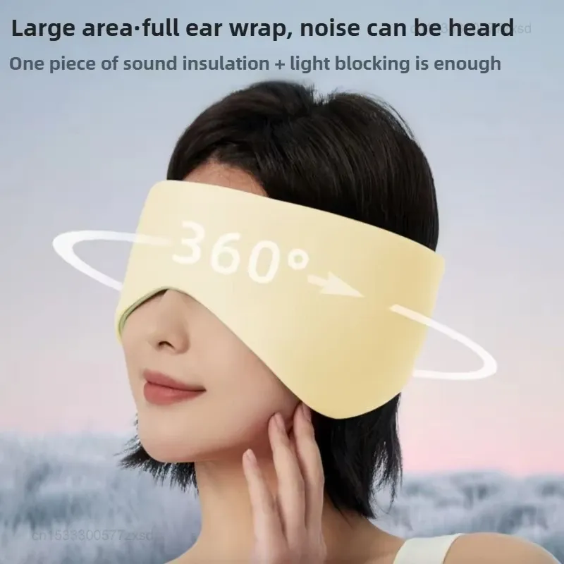 Masque pour les yeux de voyage en soie glacée, respirant, double face, à effet rafraîchissant ou chauffant, occultant et apaisant pour un sommeil réparateur 3