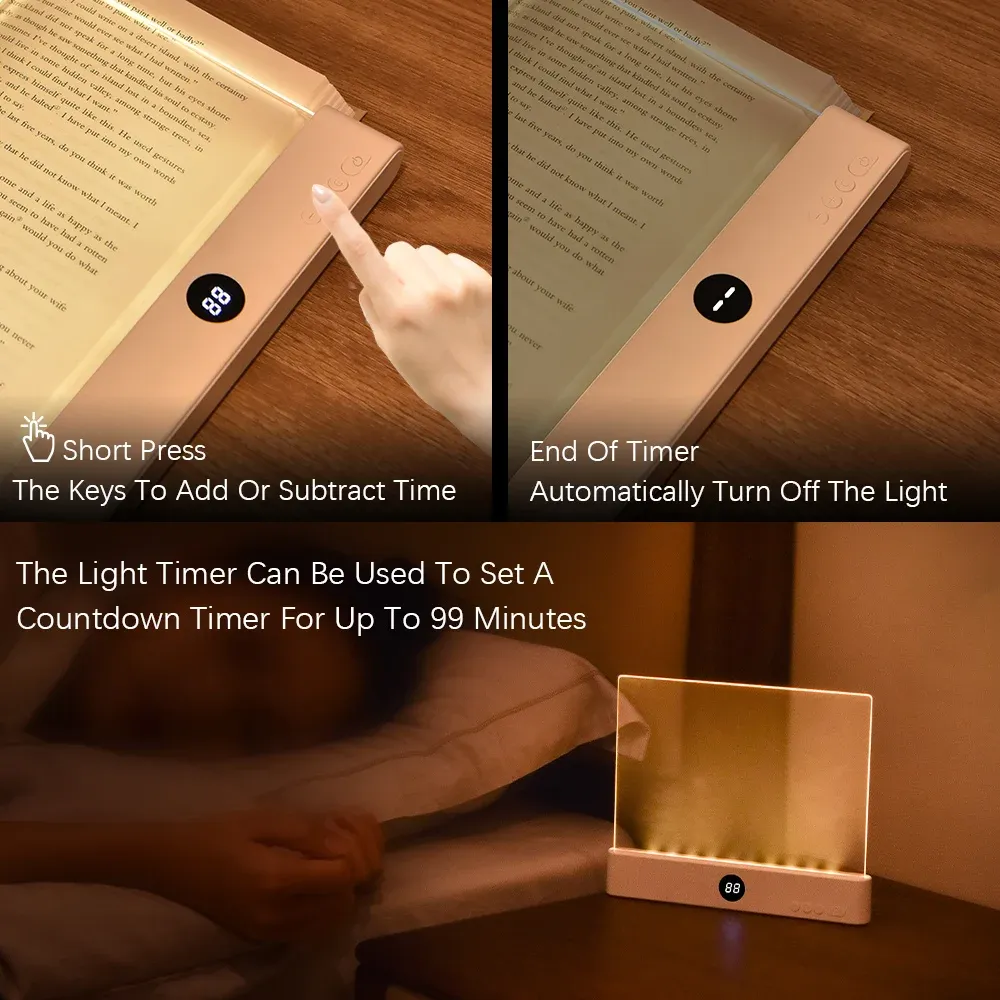 Lampe de livre LED en situation de lecture