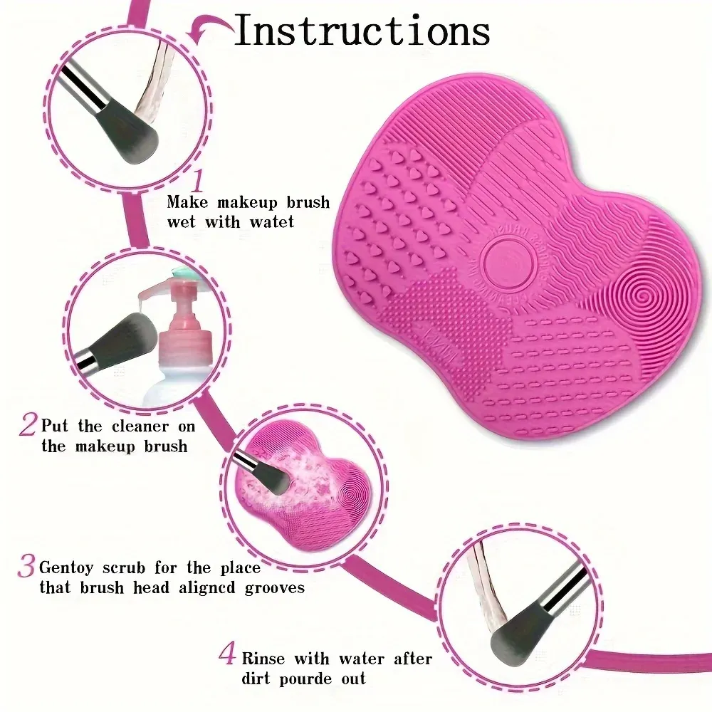 Tampon de nettoyage portable pour pinceaux de maquillage