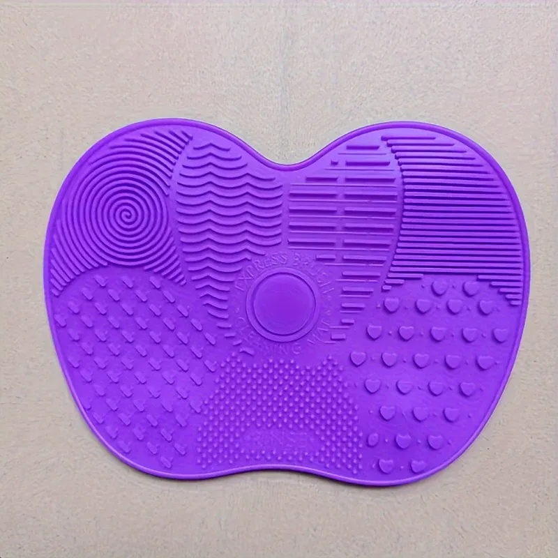 Tampon de nettoyage portable en silicone pour pinceaux de maquillage, avec ventouse 11