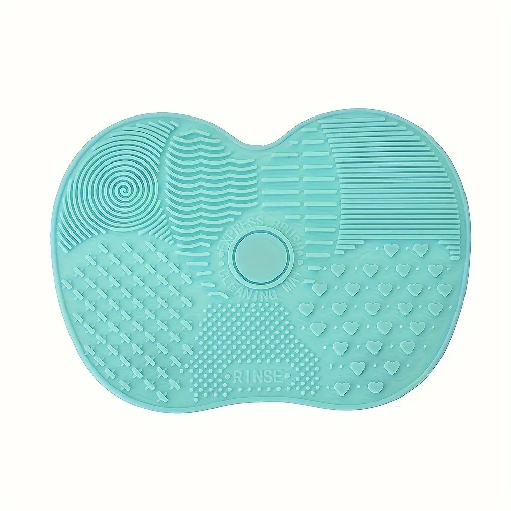 Tampon de nettoyage portable en silicone pour pinceaux de maquillage, avec ventouse 10