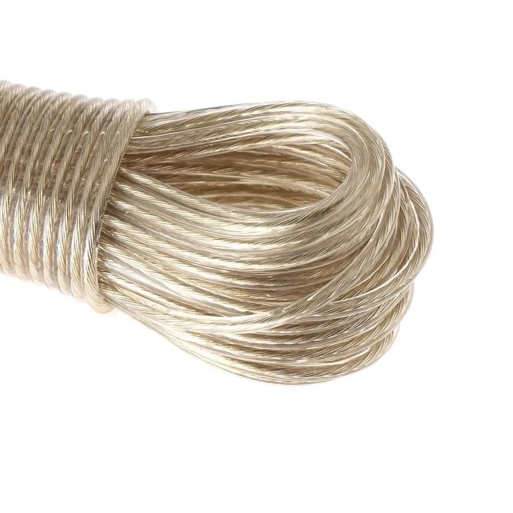 Corde à linge en acier robuste de 20 m en situation