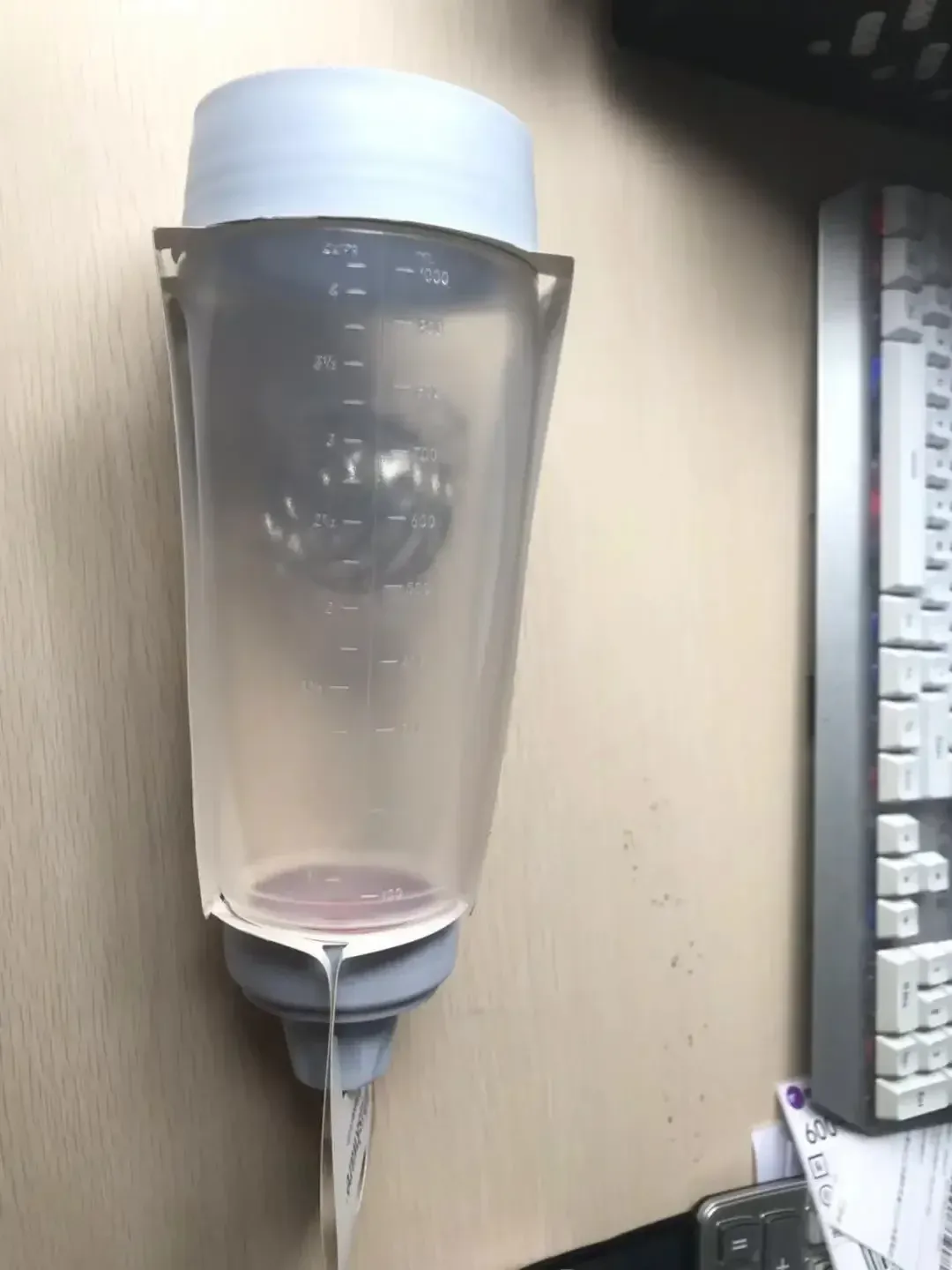 Bouteille mélangeuse pour pâte à crêpes, préparation de cupcakes