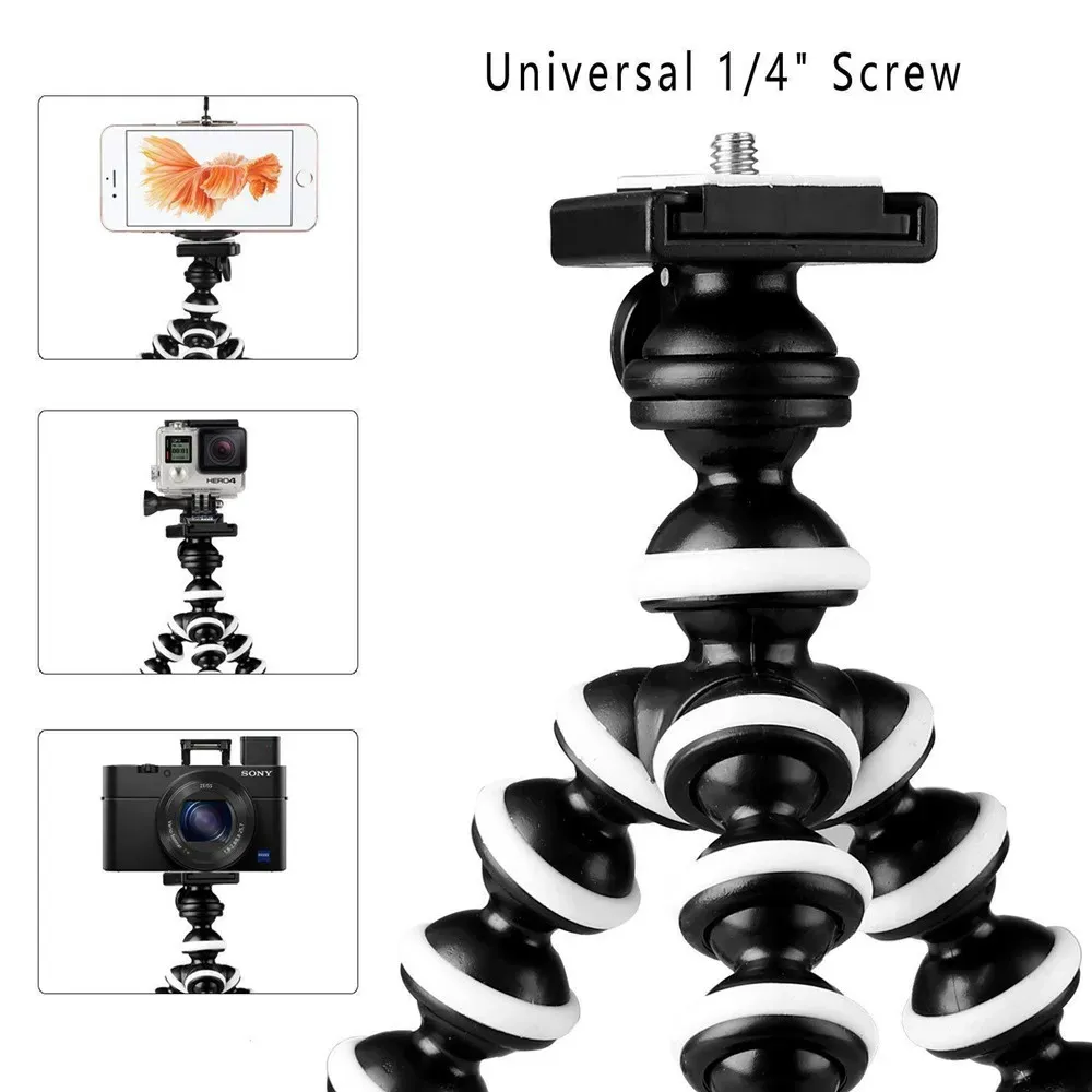 Trépied souple Octopus pour smartphone, appareil photo reflex numérique et caméra – Trépied de bureau pliable, disponible en 4 tailles 3
