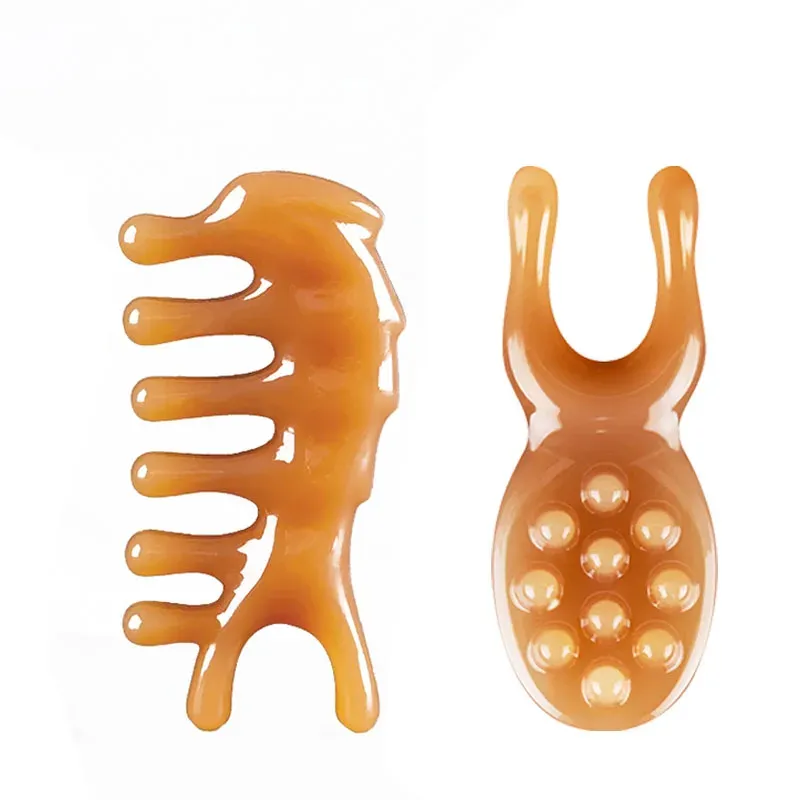 Planche de massage Gua Sha en résine pour le visage, les yeux, le cou, le dos et le corps 13