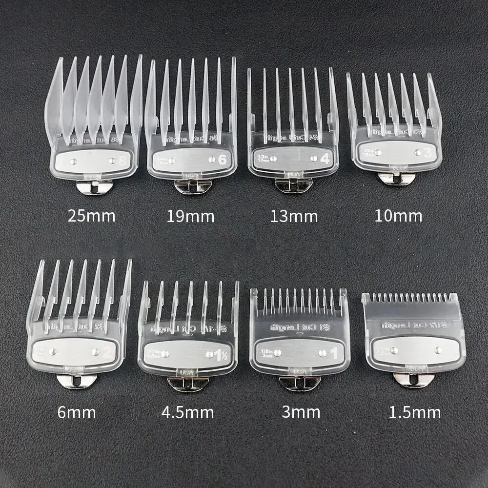Peignes de guidage professionnels pour tondeuse Wahl, lot de 8 pièces 9