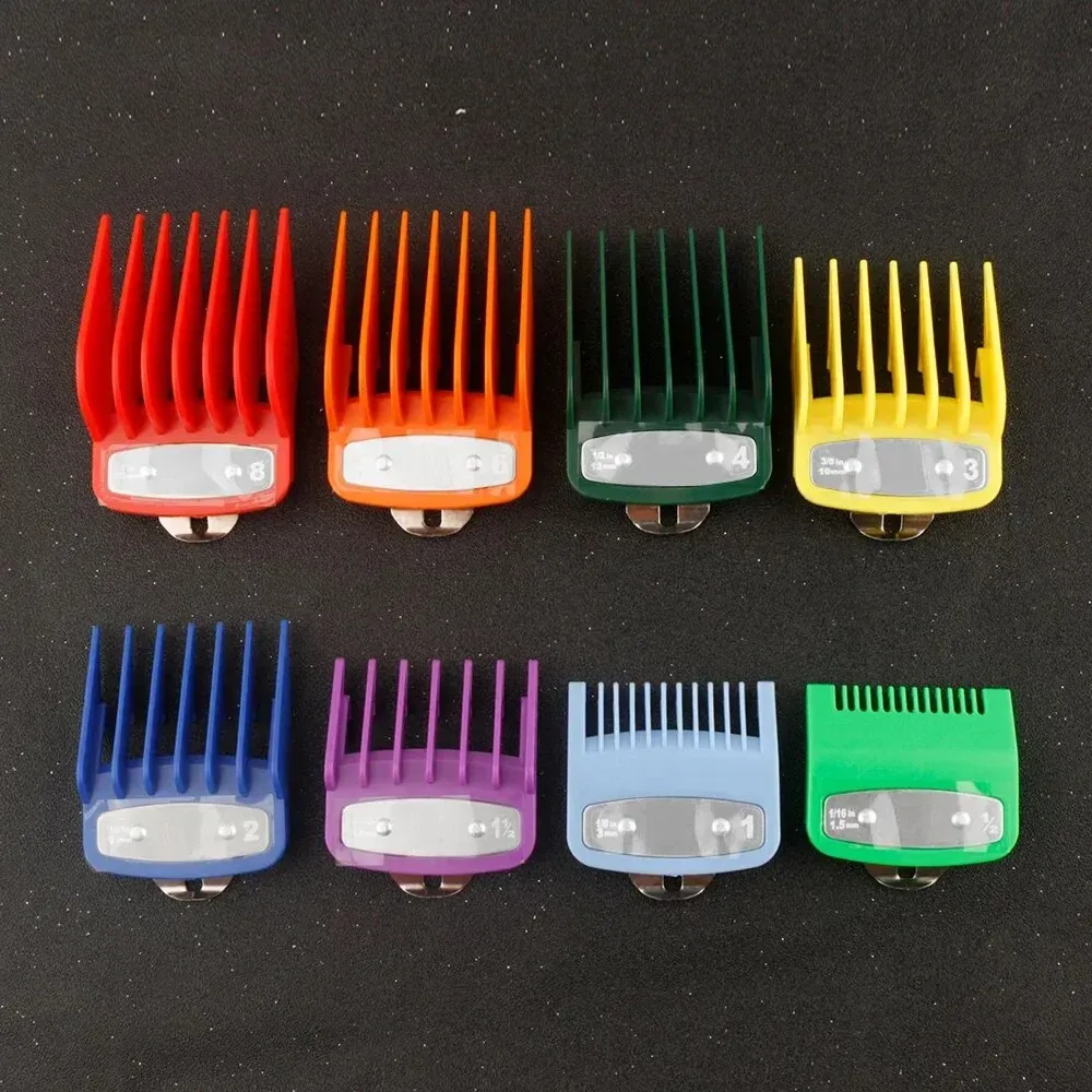 Peignes de guidage professionnels pour tondeuse Wahl, lot de 8 pièces 8