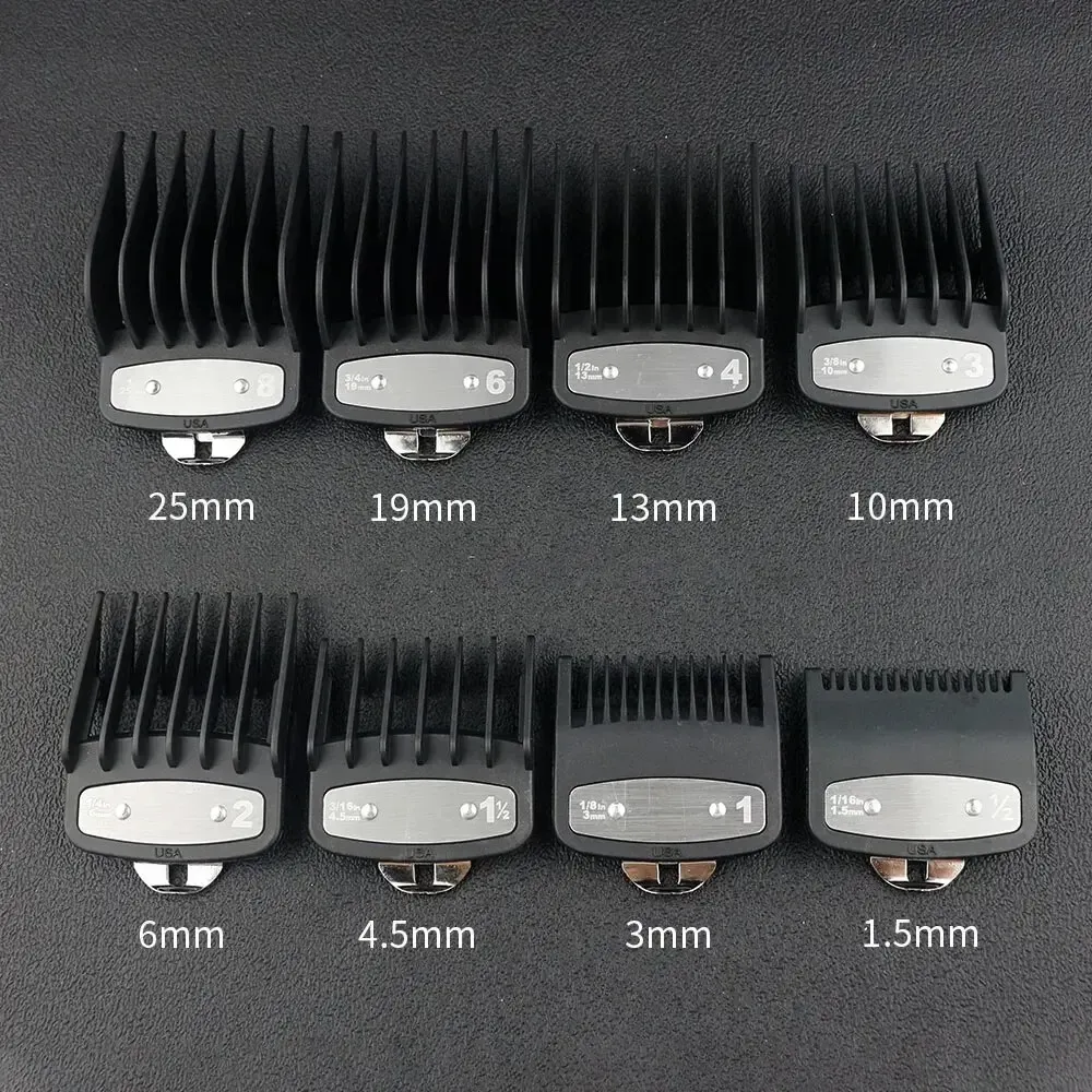 Peignes de guidage professionnels pour tondeuse Wahl, lot de 8 pièces 11