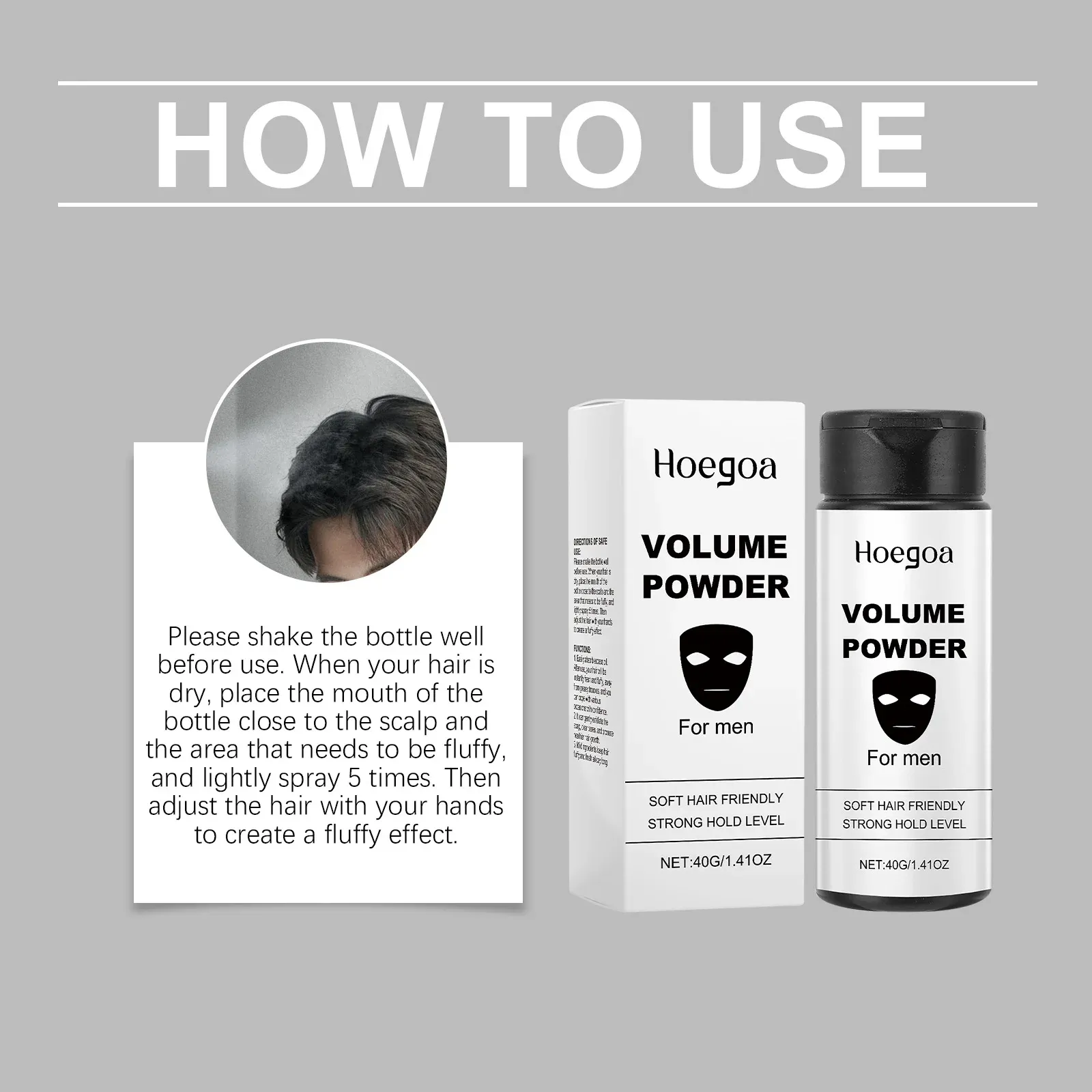 Poudre volumisante pour cheveux, contrôle de l'huile longue durée 6