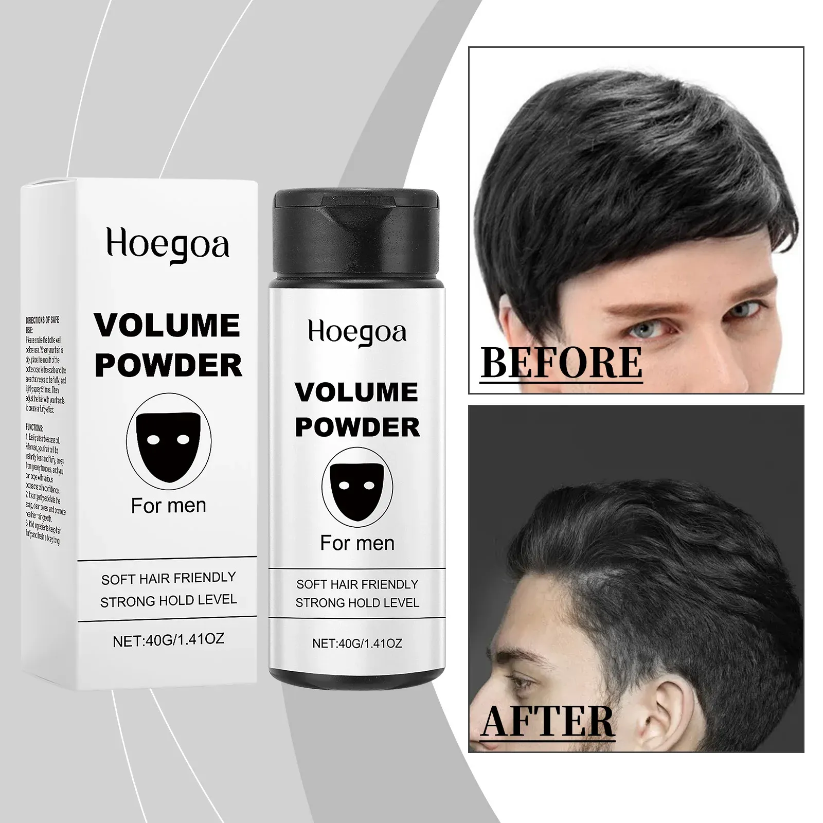 Poudre volumisante pour cheveux, style