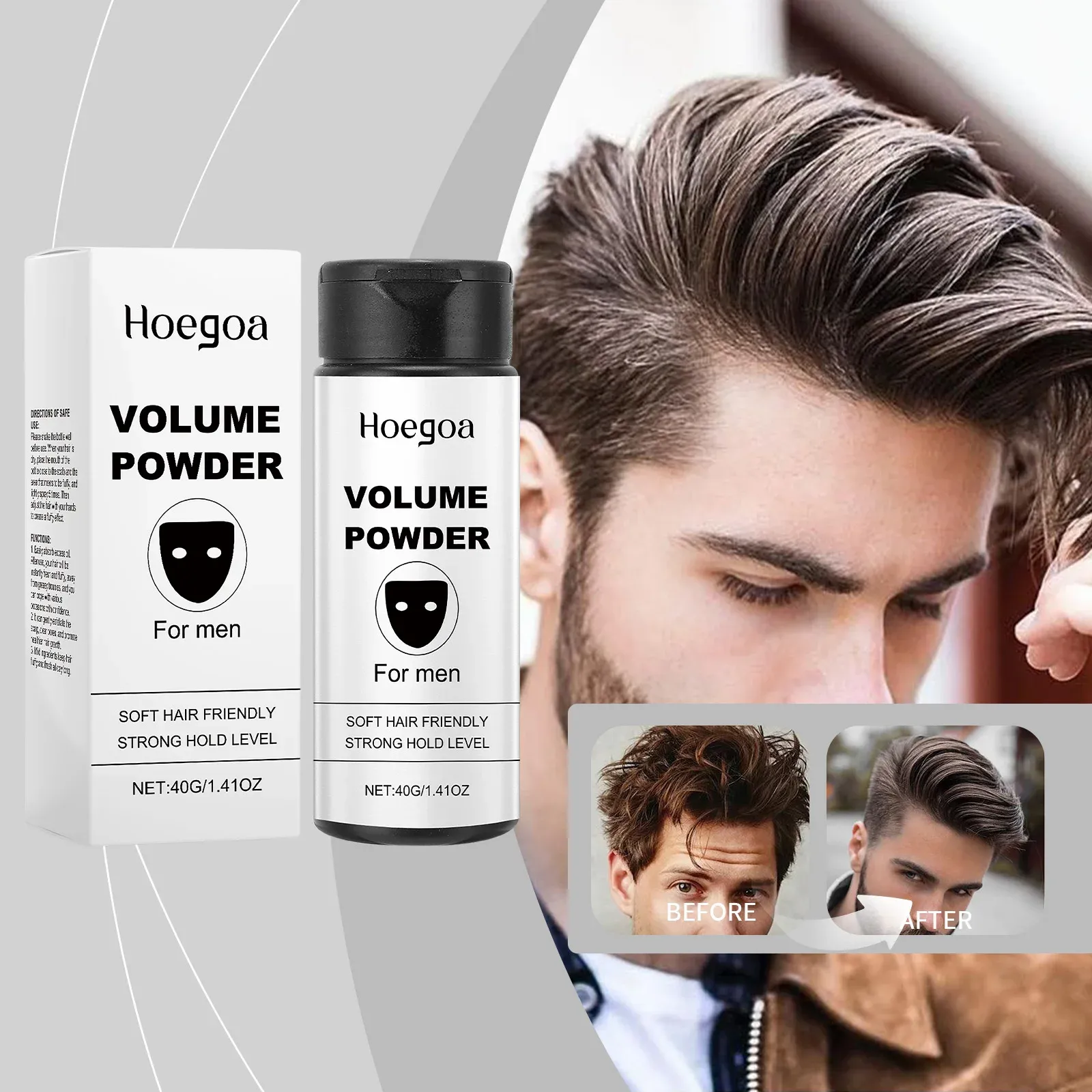 Poudre volumisante pour cheveux, présentation