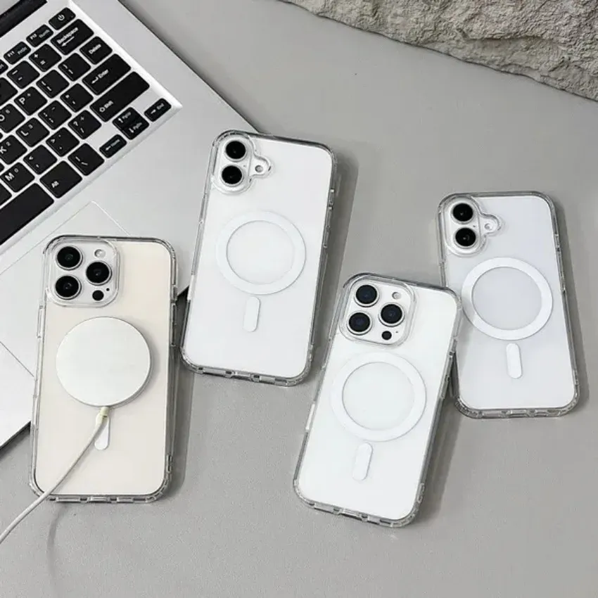 Coque transparente magnétique pour iPhone 16e