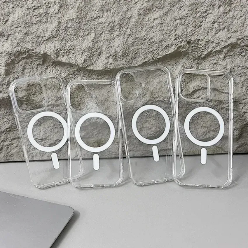 Coque transparente magnétique vue de face