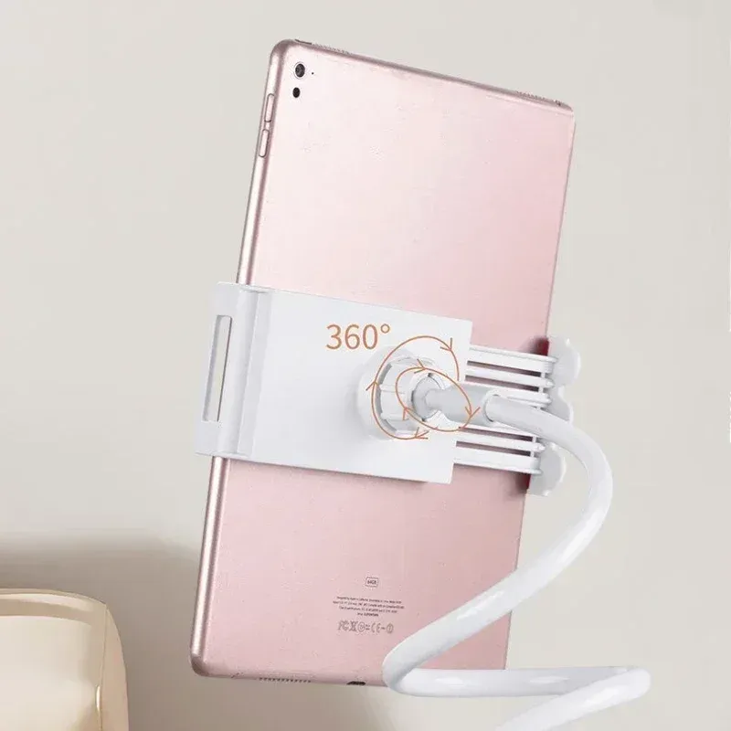Support de tablette pour table de chevet, pince à bras longue réglable, support paresseux compatible iPad, Samsung et Xiaomi, 4 à 11 pouces 3