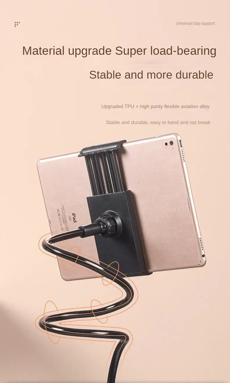 Support de tablette, mise en situation au lit