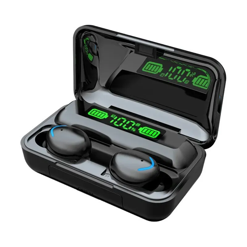 Écouteurs sans fil TWS Bluetooth 5.0 avec étui de charge, son stéréo HiFi, étanches, idéaux pour le sport, avec micro intégré et compatibles iPhone et Xiaomi 7
