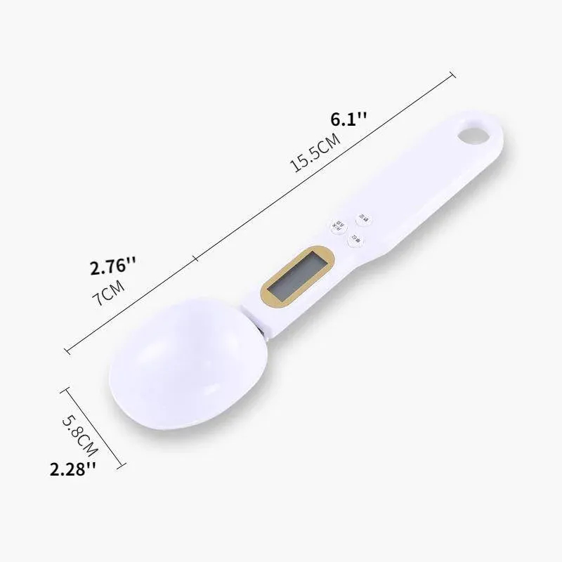 Cuillère doseuse numérique 500 g / 0,5 g, écran LCD, balance de cuisine électronique compacte 4