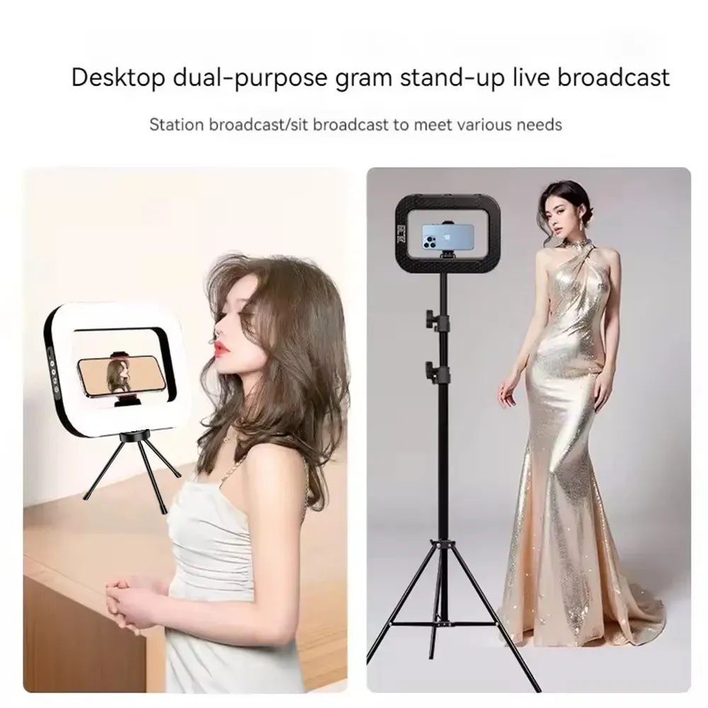 Roreta Anneau lumineux LED portable rechargeable pour smartphone, streaming en direct, photographie et selfie 2
