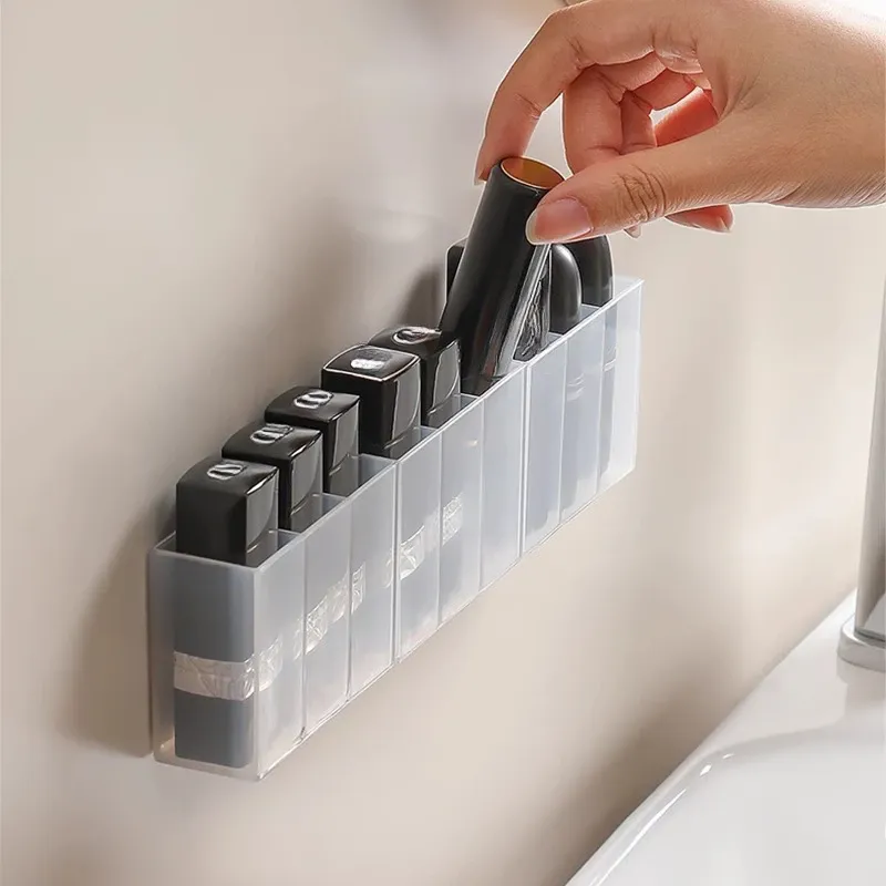 Mini organisateur de rangement en plastique à 3 compartiments, multifonction pour le bureau, la maison, la cuisine et la salle de bain 2