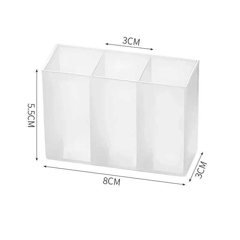 Mini boîte de rangement à trois compartiments en vue détaillée