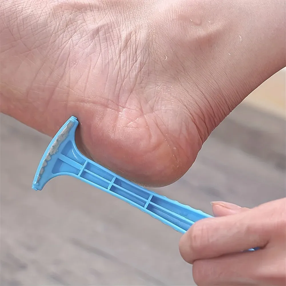 Lot de 2 limes à pieds professionnelles anti-coupures, réutilisables, pour éliminer les callosités, gratte-talons, outil de soin des pieds pour peaux mortes 5