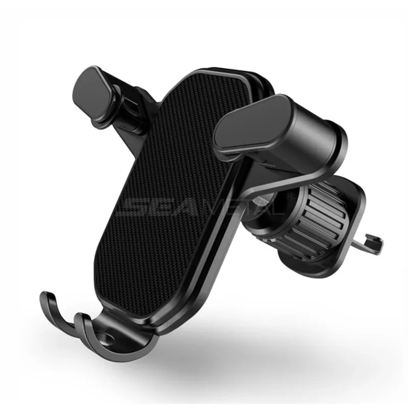 Support de téléphone pour voiture par gravité à fixation sur grille d'aération, rotation à 360 degrés, installation d'une seule main, SEAMETAL 8