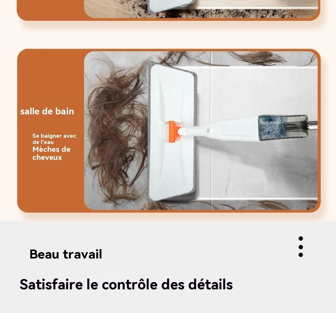 Finition impeccable après passage du balai