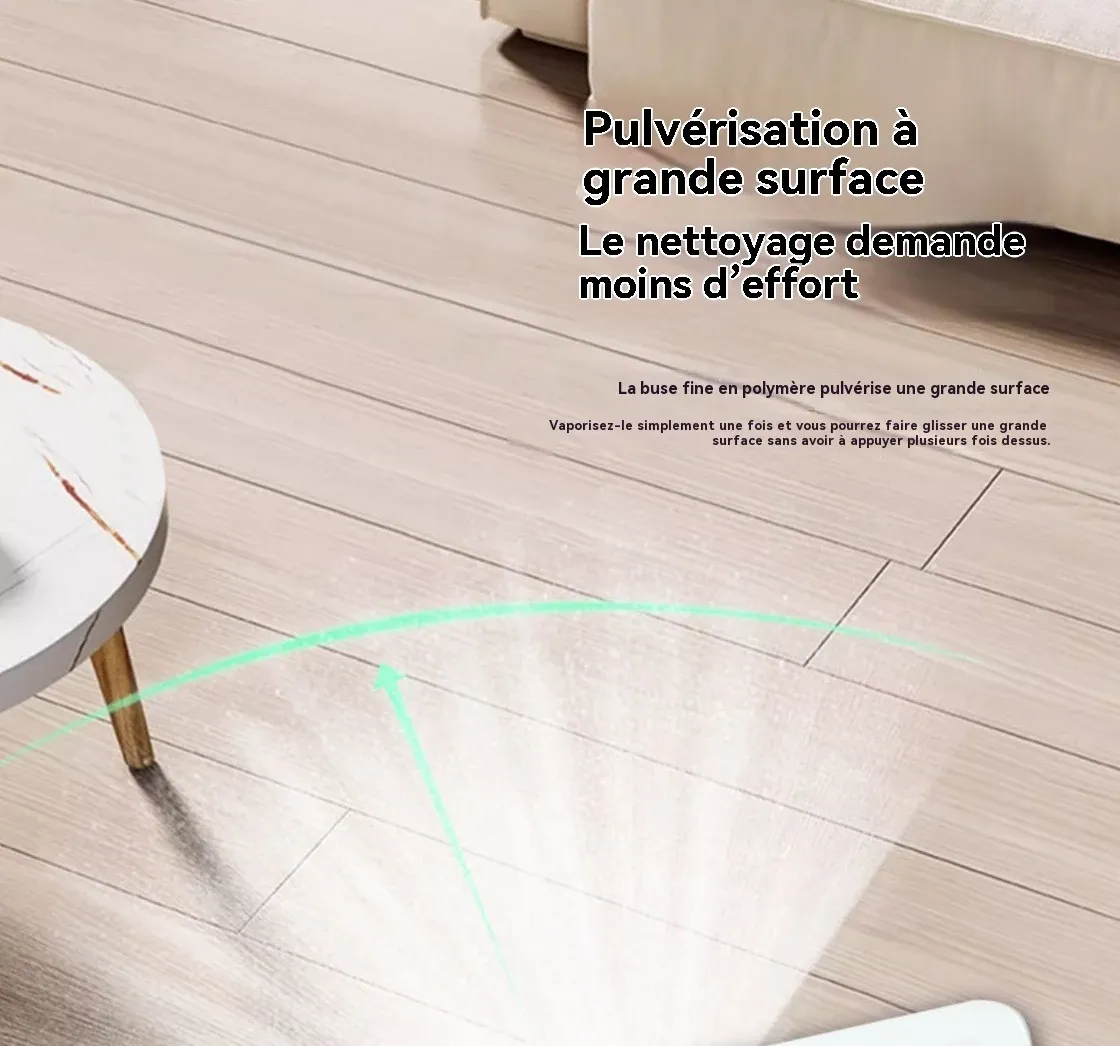 Balai à spray sur parquet