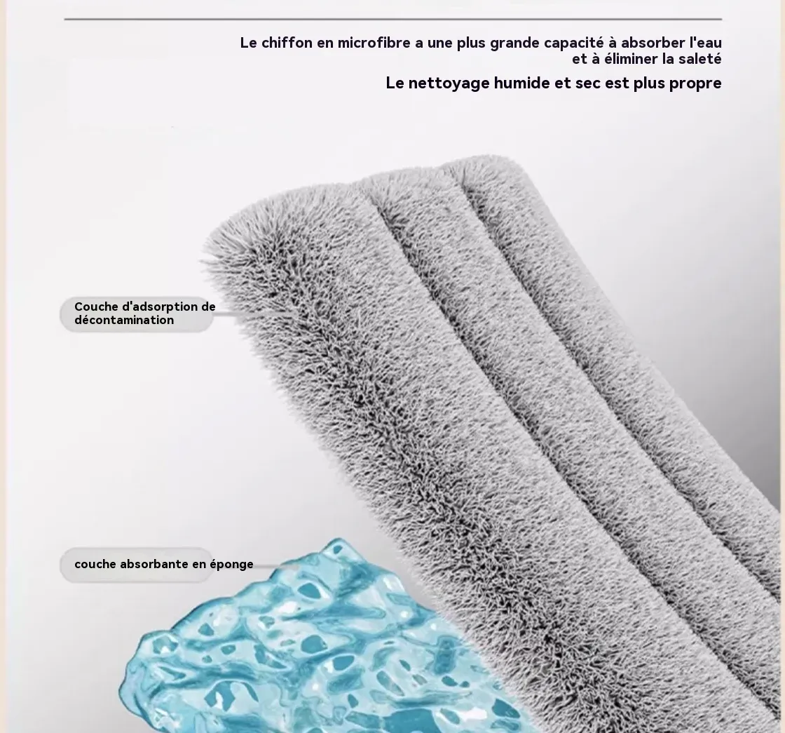 Tampon en microfibre pour un nettoyage en profondeur