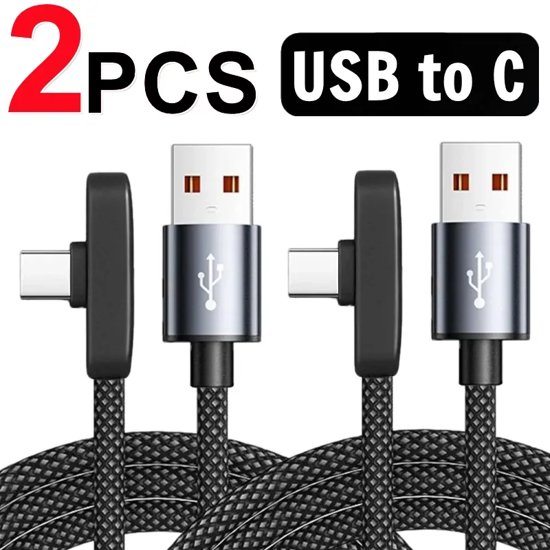 Câble USB-C vers USB-C 100 W coudé à 90°, charge rapide et transfert de données, compatible iPad, MacBook Pro, Xiaomi, Samsung et Huawei 8