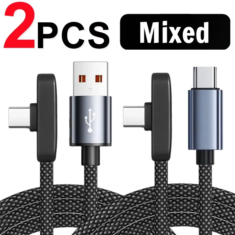 Câble USB-C vers USB-C 100 W coudé à 90°, charge rapide et transfert de données, compatible iPad, MacBook Pro, Xiaomi, Samsung et Huawei 11