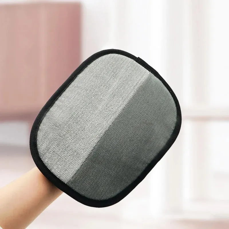 Gant électrostatique double face pour retirer les poils d'animaux - Brosse réutilisable pour chats et chiens, idéale pour nettoyer canapés, tapis et vêtements 3
