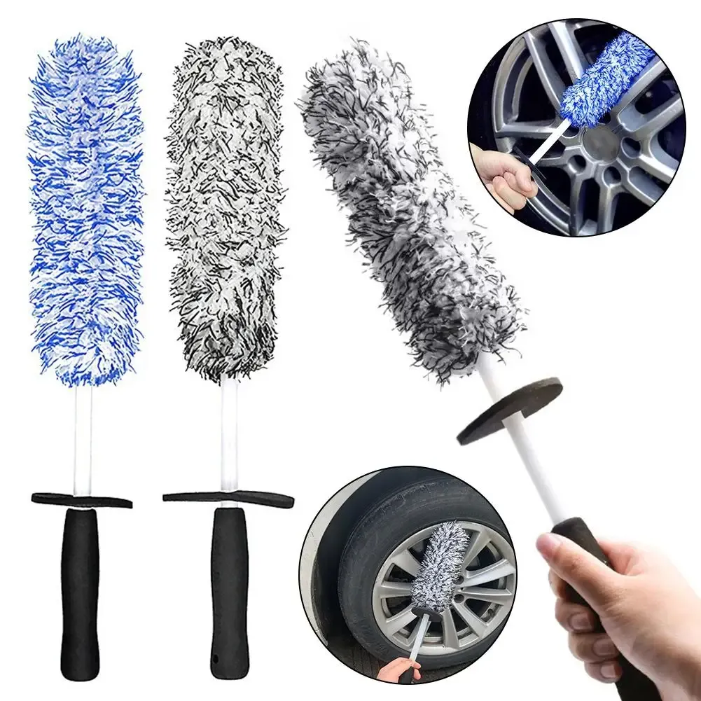 Brosse de lavage pour jantes à long manche, vue d'ensemble