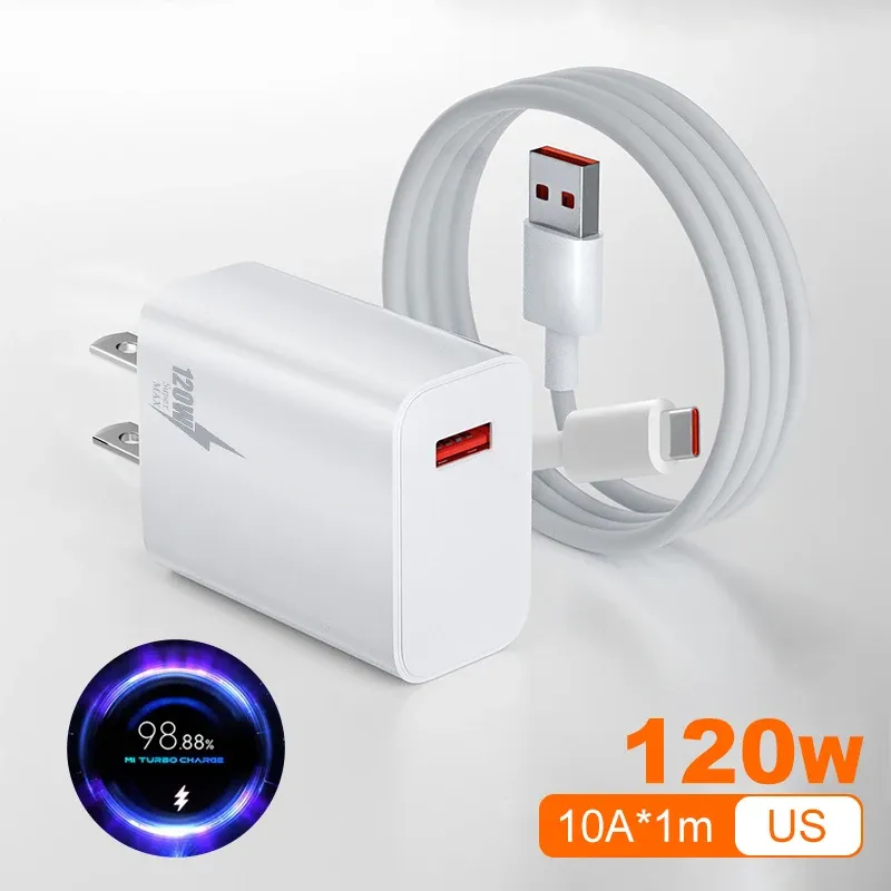 Chargeur d'origine 67 W, charge rapide, adaptateur UE/US, câble USB Type-C pour Xiaomi, Redmi, POCO, OnePlus, OPPO, vivo, Samsung 10