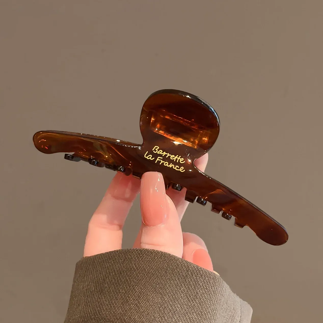 Pince à cheveux léopard en acétate pour femmes, barrette chic, pince crabe, accessoire coiffure pour filles et femmes 6