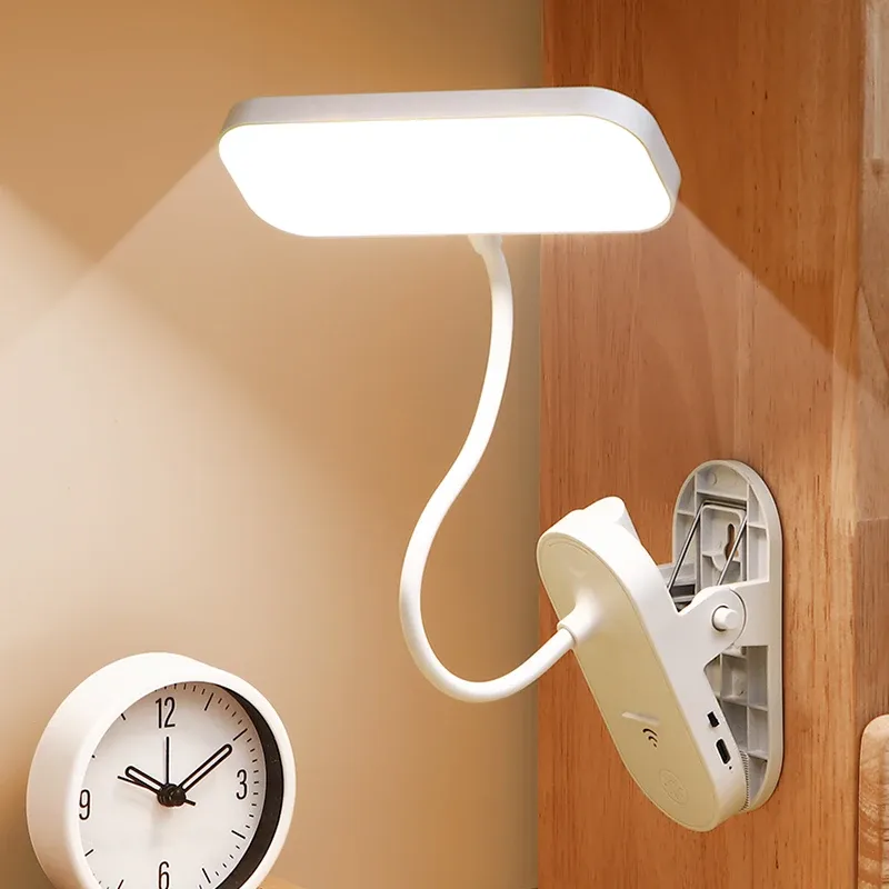 Lampe de bureau LED rechargeable USB, lampe de lecture protège-yeux portable 3