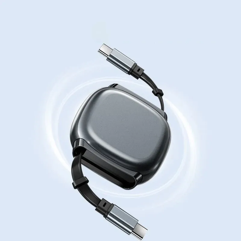 Câble USB-C rétractable 100 W, 6 A, 1 m 7
