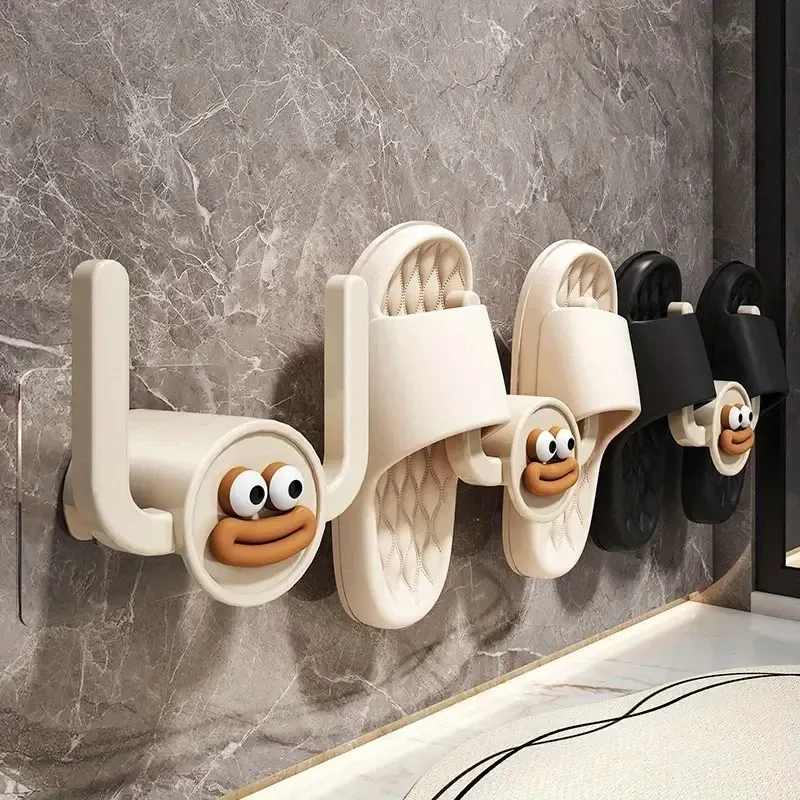 Crochet à pantoufles de dessin animé pour salle de bain et chambre à coucher