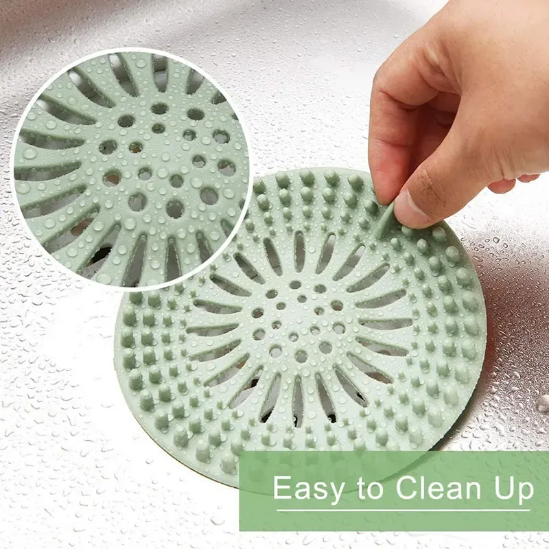 Filtre anti-cheveux pour lavabo, douche et évacuation de sol - Image 1