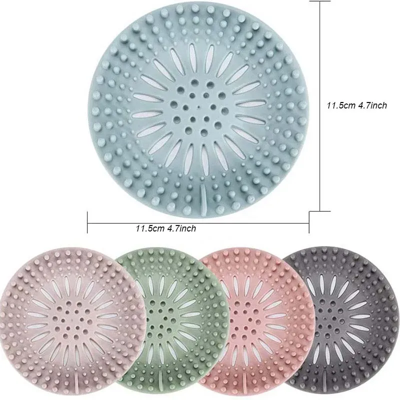 Filtre anti-cheveux pour lavabo, douche et évacuation de sol 2