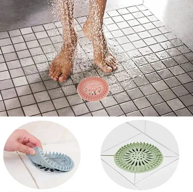Filtre anti-cheveux pour lavabo, douche et évacuation de sol 6