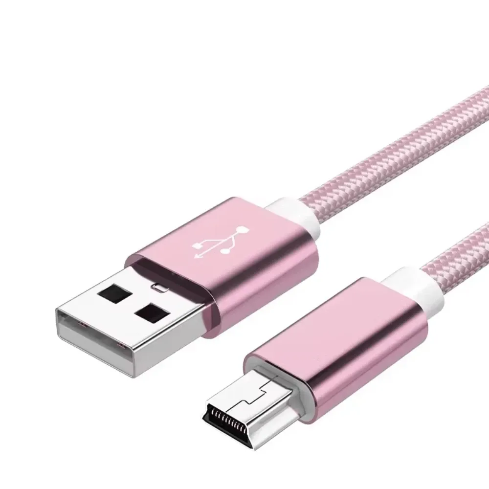 Câble USB-A vers Mini USB tressé, transfert de données rapide et charge pour lecteur MP3/MP4, GPS, DVR de voiture et appareil photo numérique (0,25 m, 1 m, 2 m) 10