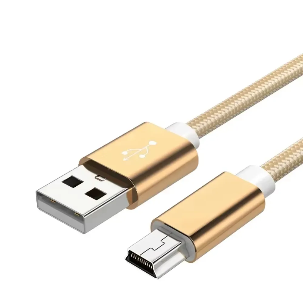 Câble USB-A vers Mini USB tressé, transfert de données rapide et charge pour lecteur MP3/MP4, GPS, DVR de voiture et appareil photo numérique (0,25 m, 1 m, 2 m) 8