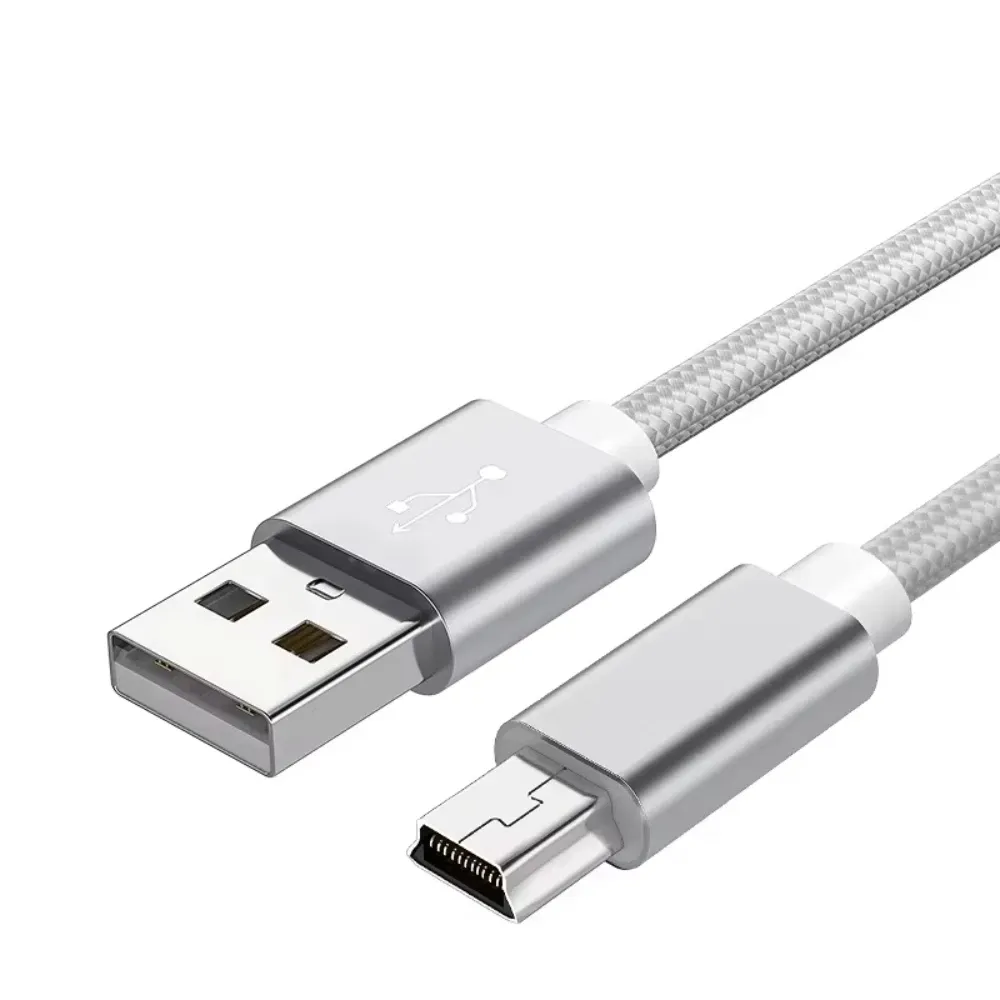 Câble USB-A vers Mini USB tressé, transfert de données rapide et charge pour lecteur MP3/MP4, GPS, DVR de voiture et appareil photo numérique (0,25 m, 1 m, 2 m) 9