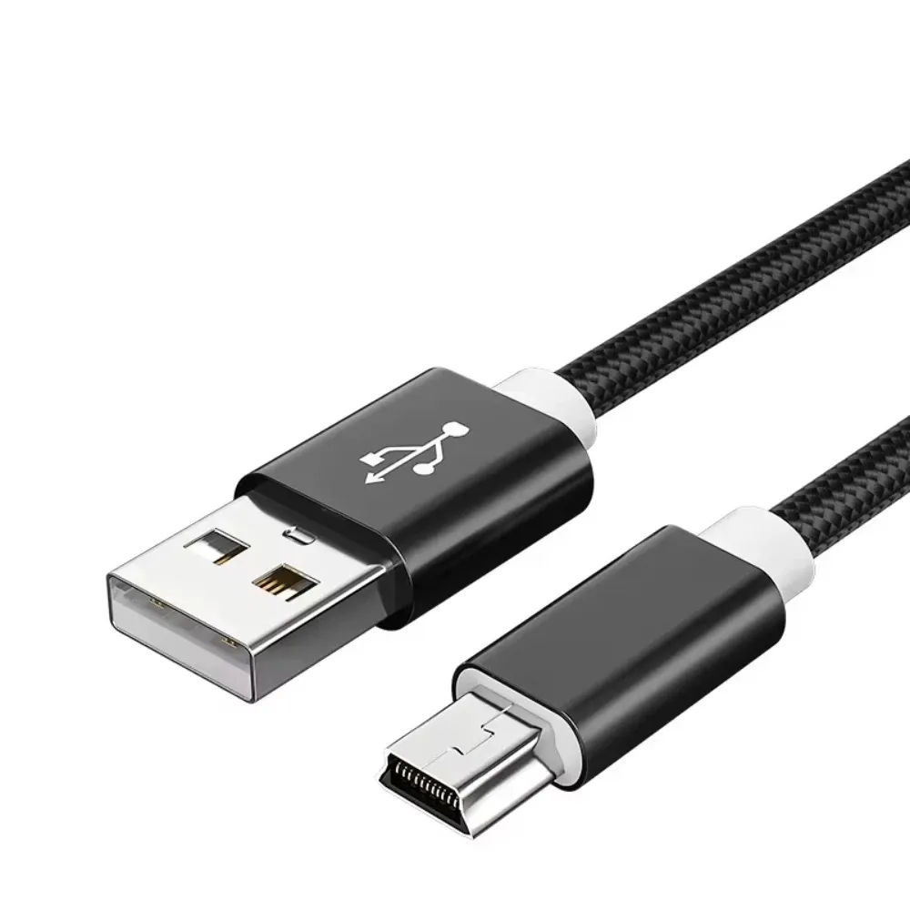 Câble USB-A vers Mini USB tressé, transfert de données rapide et charge pour lecteur MP3/MP4, GPS, DVR de voiture et appareil photo numérique (0,25 m, 1 m, 2 m) 7
