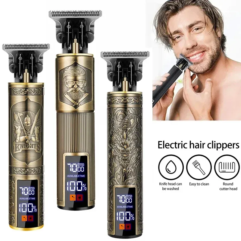 Tondeuse à cheveux vintage sans fil, détail du design