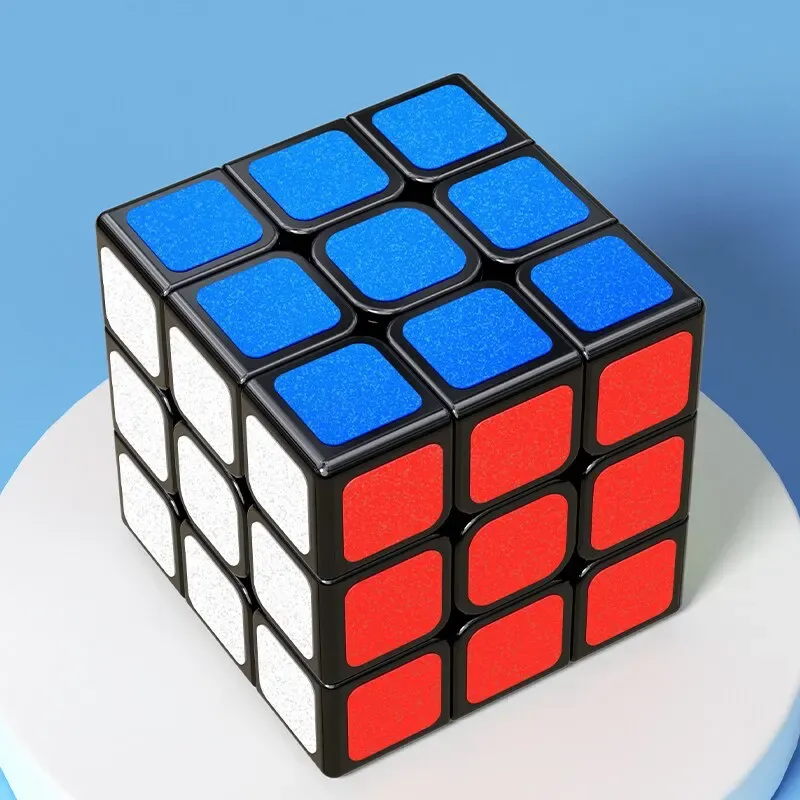 Cube magique GENGSO 3x3 – Jouet de puzzle pour enfants, autocollants, conçu pour la compétition 3
